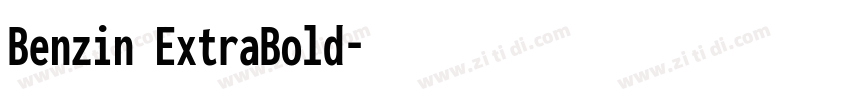 Benzin ExtraBold字体转换